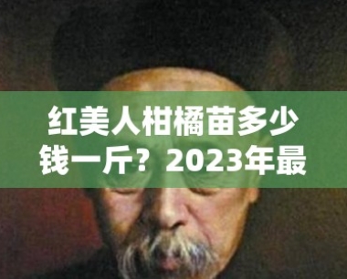 红美人柑橘苗多少钱一斤?2023年最新价格解析及选购指南