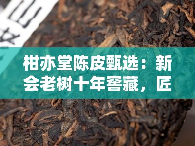 柑亦堂陈皮甄选：新会老树十年窖藏，匠心传承地道风味